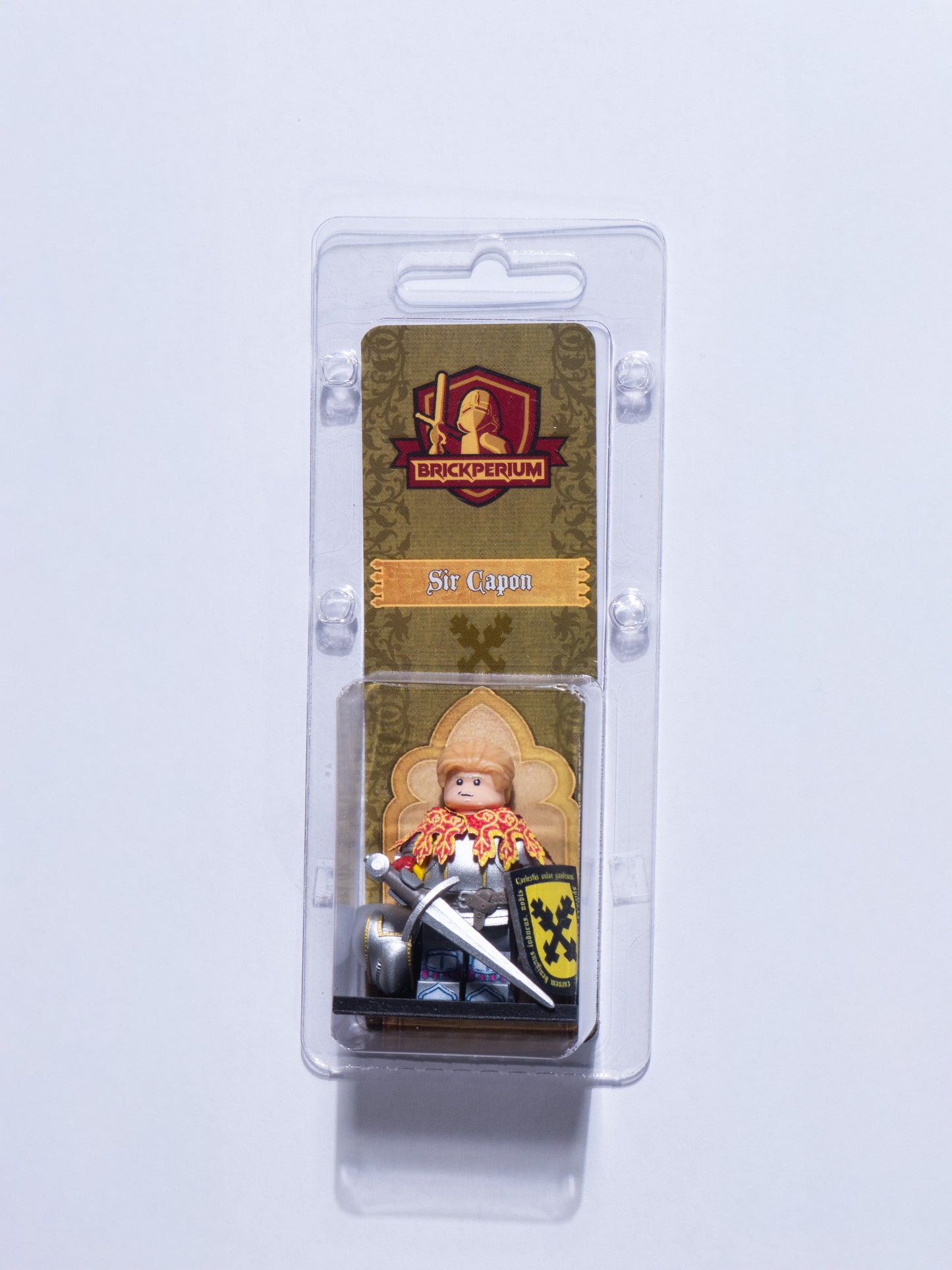 Kingdome Come Deliverance Hans Capon figure in armor, sword and Shield of Leipa. Licensed by Warhorse Studios