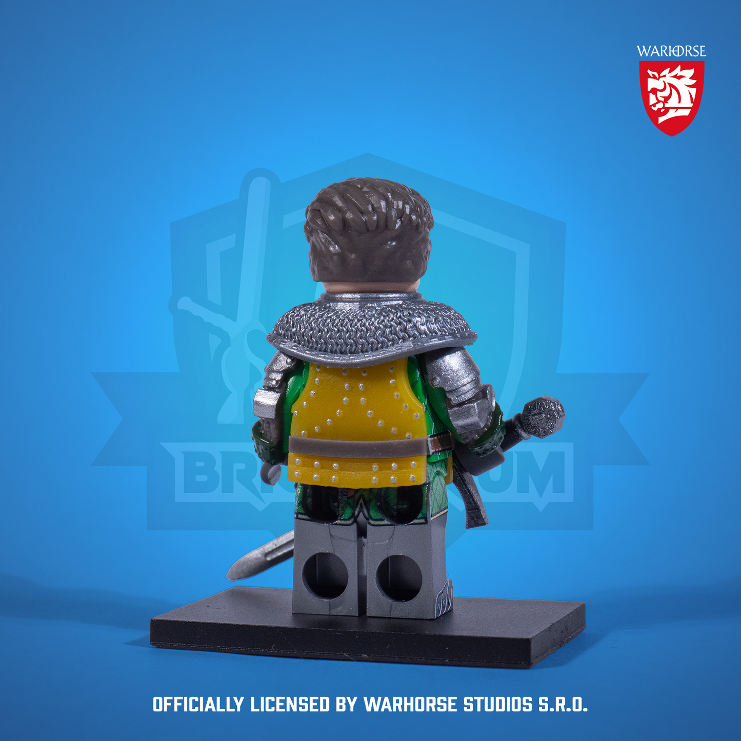 Henry of Skalitz figure in armor with a sword, licensed by Warhorse Studios